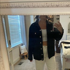 Black jean jacket